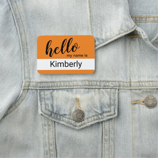 hallo mijn naam is - Moderne Calligrafie - Aangepa Naamplaatje (In situ)