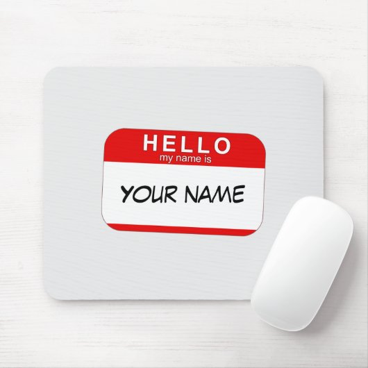 hallo mijn naam is Mousepad Muismat (Met muis)