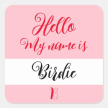 hallo "Mijn naam is" Naam Badge Label Sticker