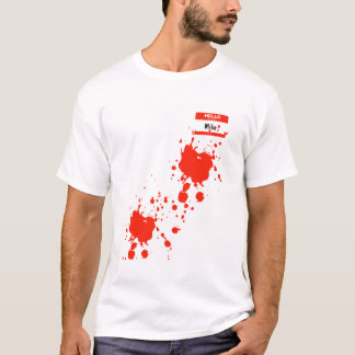 "Hallo mijn naam is" Naam Tag Halloween Costume T-shirt