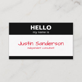 hallo mijn naam is, Naam Tag - Visitekaartje