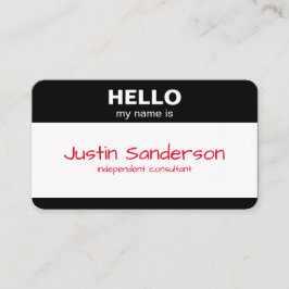 hallo mijn naam is, Naam Tag - Visitekaartje