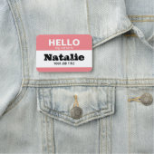 Hallo Mijn naam is NHS Practitioner Nursery School Naamplaatje (In situ)