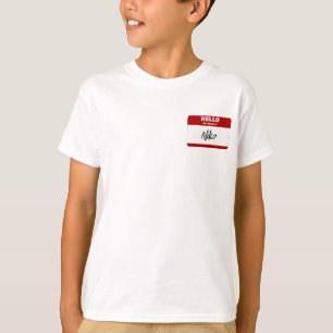 hallo mijn naam is Niko (rood) T-shirt