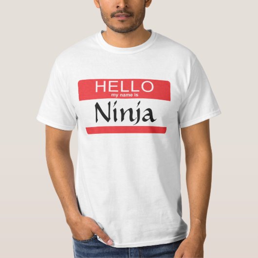 hallo mijn naam is Ninja T-shirt (Voorkant)