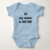 Hallo mijn naam is NO Romper (Voorkant)