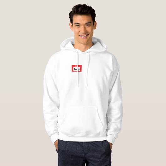 "Hallo mijn naam is papa" Hoodie (Voorkant volledig)