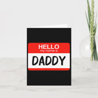 Hallo Mijn Naam Is Papa Leuk Naamkaartje Kostuum  Kaart