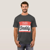 hallo mijn naam is papa Name ag Funny Gay T-shirt (Voorkant volledig)