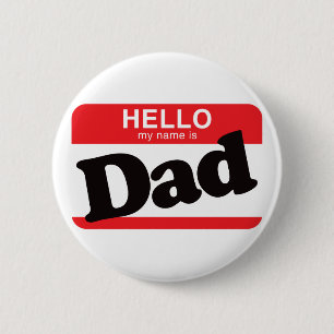 hallo mijn naam is papa ronde button 5,7 cm