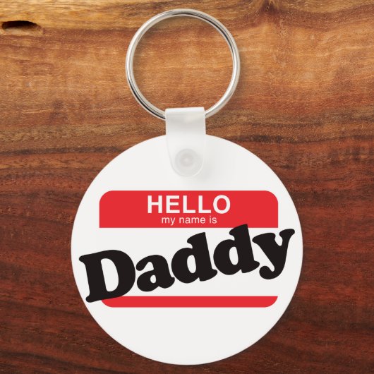 hallo mijn naam is papa sleutelhanger (Voorkant)