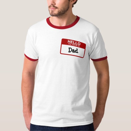 hallo, mijn naam is papa T-Shirt (Voorkant)