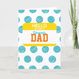 Hallo Mijn Naam Is Pappa Naambordje Beste Papa Ooi Feestdagen Kaart