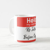 hallo mijn naam is: Personaliseer Koffiemok (Voorkant links)