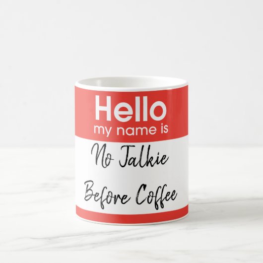 hallo mijn naam is: Personaliseer Koffiemok (Center)