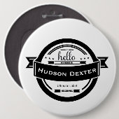 Hallo Mijn naam is Personalized Logo Ronde Button 6,0 Cm (Voorkant /achterkant)