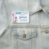 hallo, mijn naam is ... persoonlijke naam Giraffe Naamplaatje (In situ)