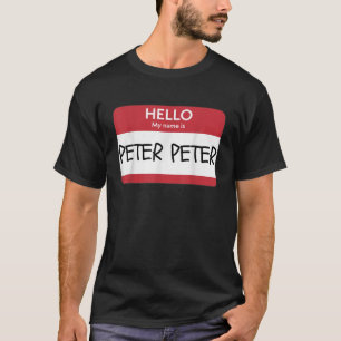 Hallo Mijn naam is Peter Funny Halloween 2429 T-shirt
