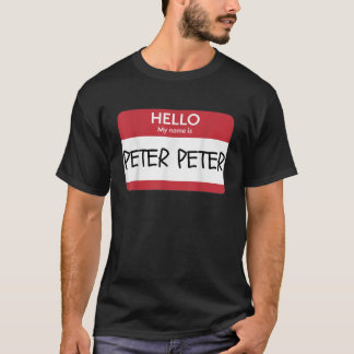 Hallo Mijn naam is Peter Funny Halloween 2429 T-shirt