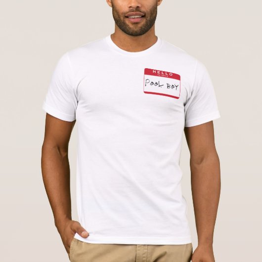 hallo mijn naam is Pool Boy T-shirt (Voorkant)