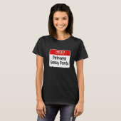 hallo mijn naam is prinses Sassy Pants Funny Name  T-shirt (Voorkant volledig)