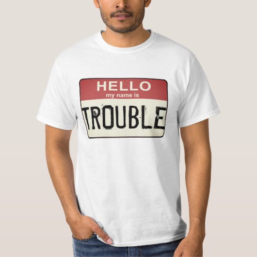 Hallo Mijn naam is Problemen T-shirt (Voorkant)