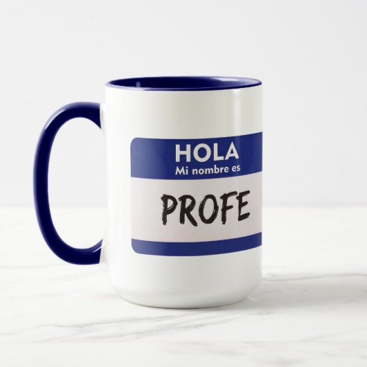 Hallo Mijn Naam Is Profe - Docent Spaans Mok (Links)