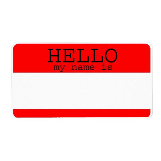 hallo mijn naam is Rode Labels (Voorkant)