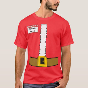 hallo mijn naam is Rudolph's Keeper Suit Front T-shirt