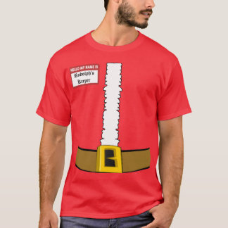 hallo mijn naam is Rudolph's Keeper Suit Front T-shirt