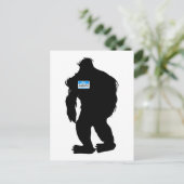 hallo-mijn naam is Sasquatch Briefkaart (Staand voorkant)