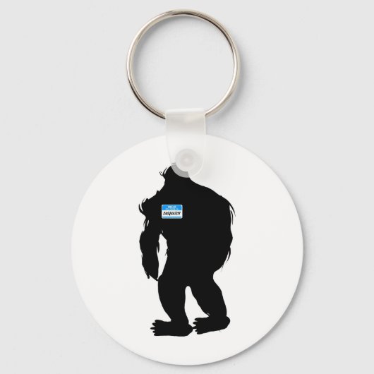 hallo-mijn naam is Sasquatch Sleutelhanger (Voorkant)