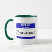 hallo mijn naam is Savannah (blauw) Mok (Links)