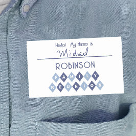 Hallo Mijn naam is Schrijf identificatie label Bla