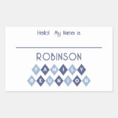 Hallo Mijn naam is Schrijf in Identificatie Label  (Voorkant)