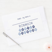 Hallo Mijn naam is Schrijf in Identificatie Label  (Envelop)