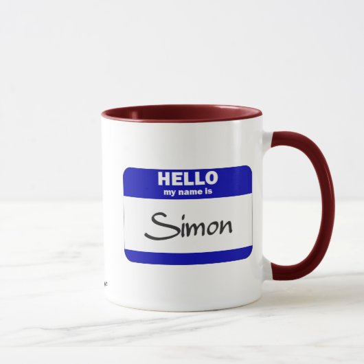 hallo mijn naam is Simon (blauw) Mok (Rechts)