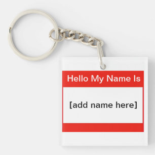 hallo mijn naam is sleutelhanger