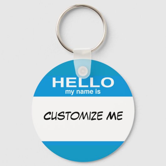 hallo mijn naam is ... sleutelhanger (Voorkant)