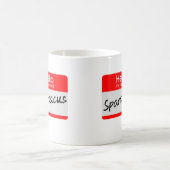 Hallo Mijn Naam Is Spartacus Naamlabel Grappige Mo Koffiemok (Center)