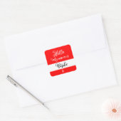 "Hallo Mijn Naam Is" Standaard Naam Sticker (Envelop)