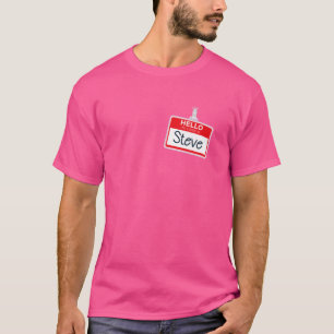Hallo Mijn naam is Steve Funny Halloween klantnaam T-shirt