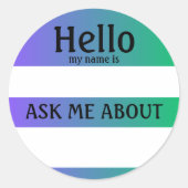 hallo mijn naam is Sticker (Voorkant)