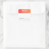 hallo mijn naam is Sticker (Tas)