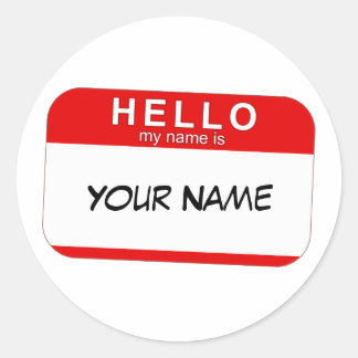 Hallo Mijn naam is Sticker