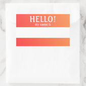 hallo mijn naam is Sticker (Tas)