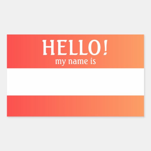 hallo mijn naam is Sticker (Voorkant)