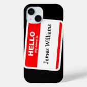 Hallo Mijn naam is Sticker Case-Mate iPhone Case (Achterkant)
