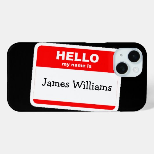 Hallo Mijn naam is Sticker Case-Mate iPhone Case (Achterkant (horizontaal))