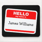 Hallo Mijn naam is Sticker Muismat (Voorkant)